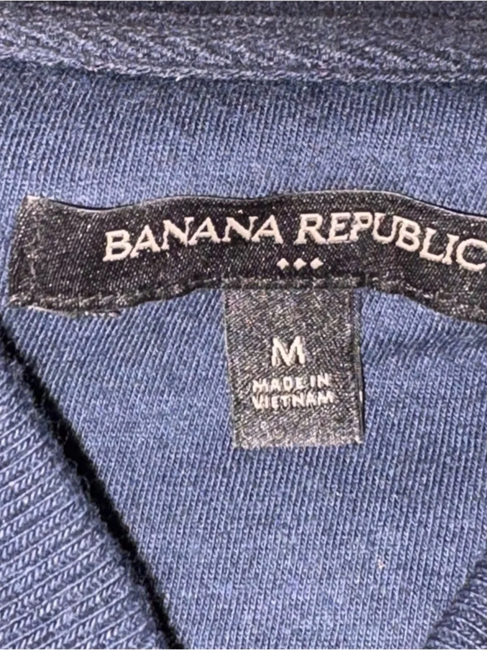 Banana Republic Sweater Jacket Mens M Bomber Cardigan Full Zip Navy Blue Pockets